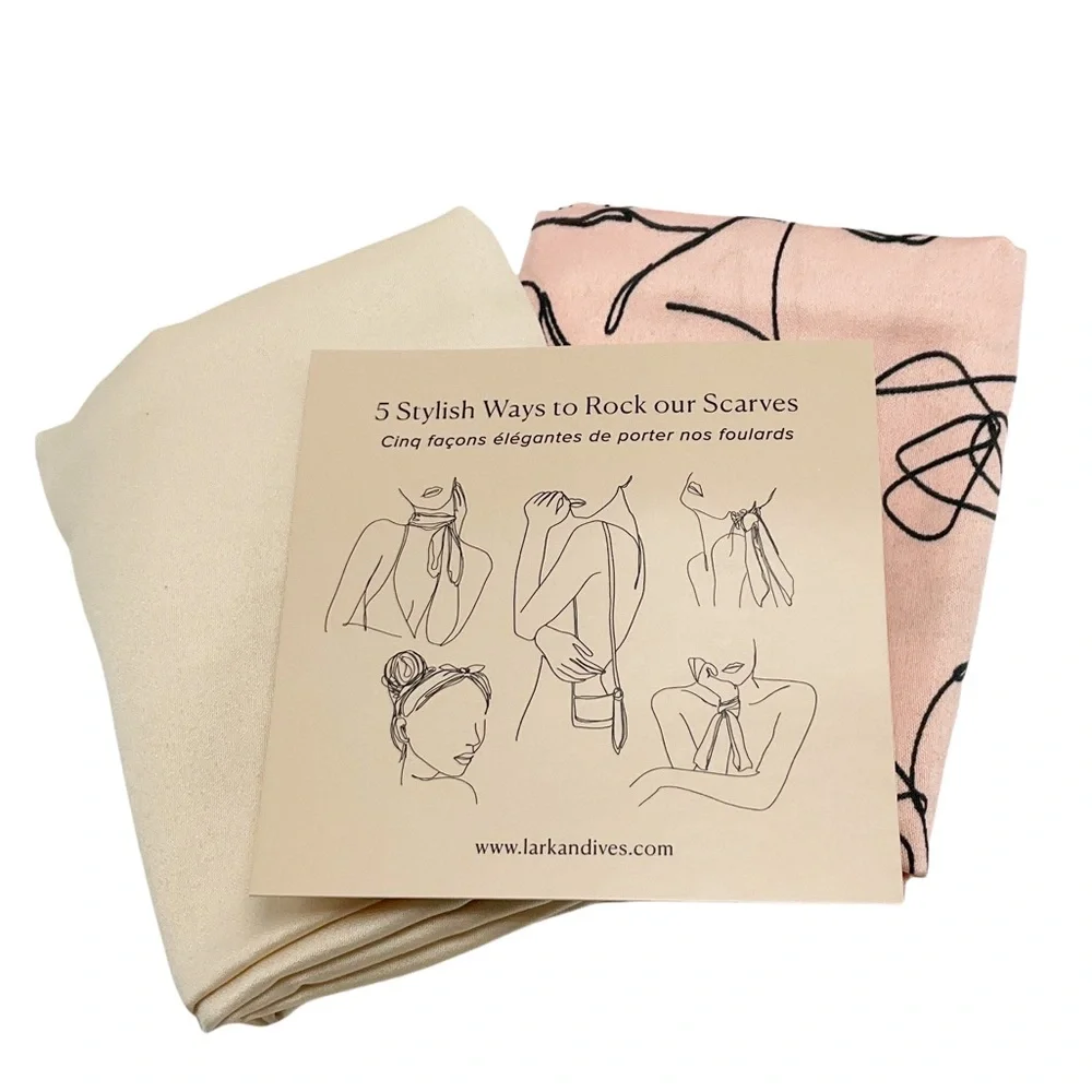 Lark & Ives Live Life in Full Bloom Hair Scarf Set of 2